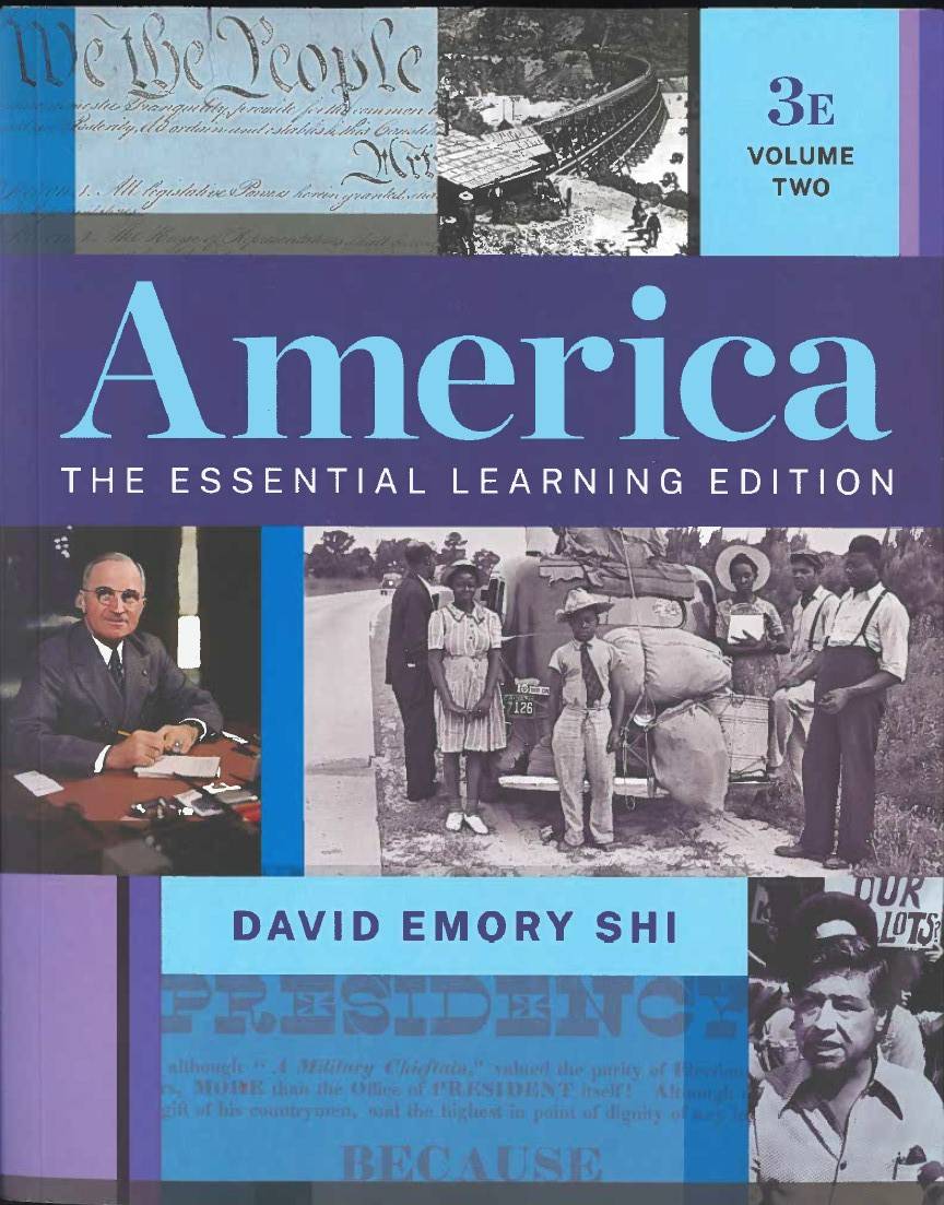 book titled America, The Essential Learning Edition